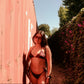 Plum Burgundy Beaded String Bottom